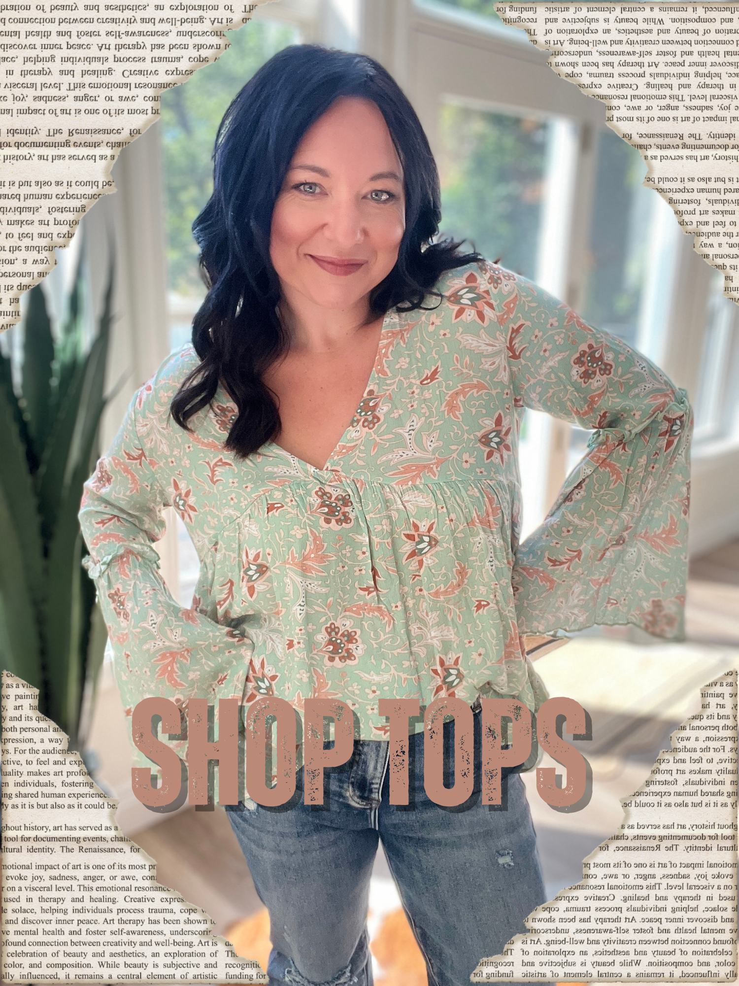 Western and Boho Women's Boutique Tops and Shirts; Knit Shirts