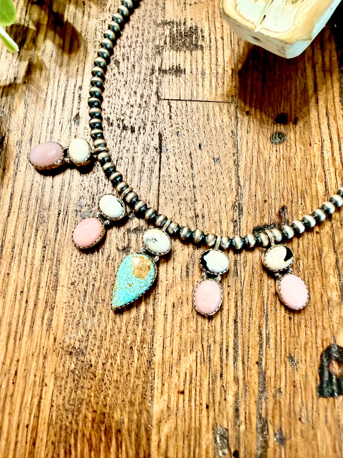 Pink Conch & Mine #8 Matilda Necklace
