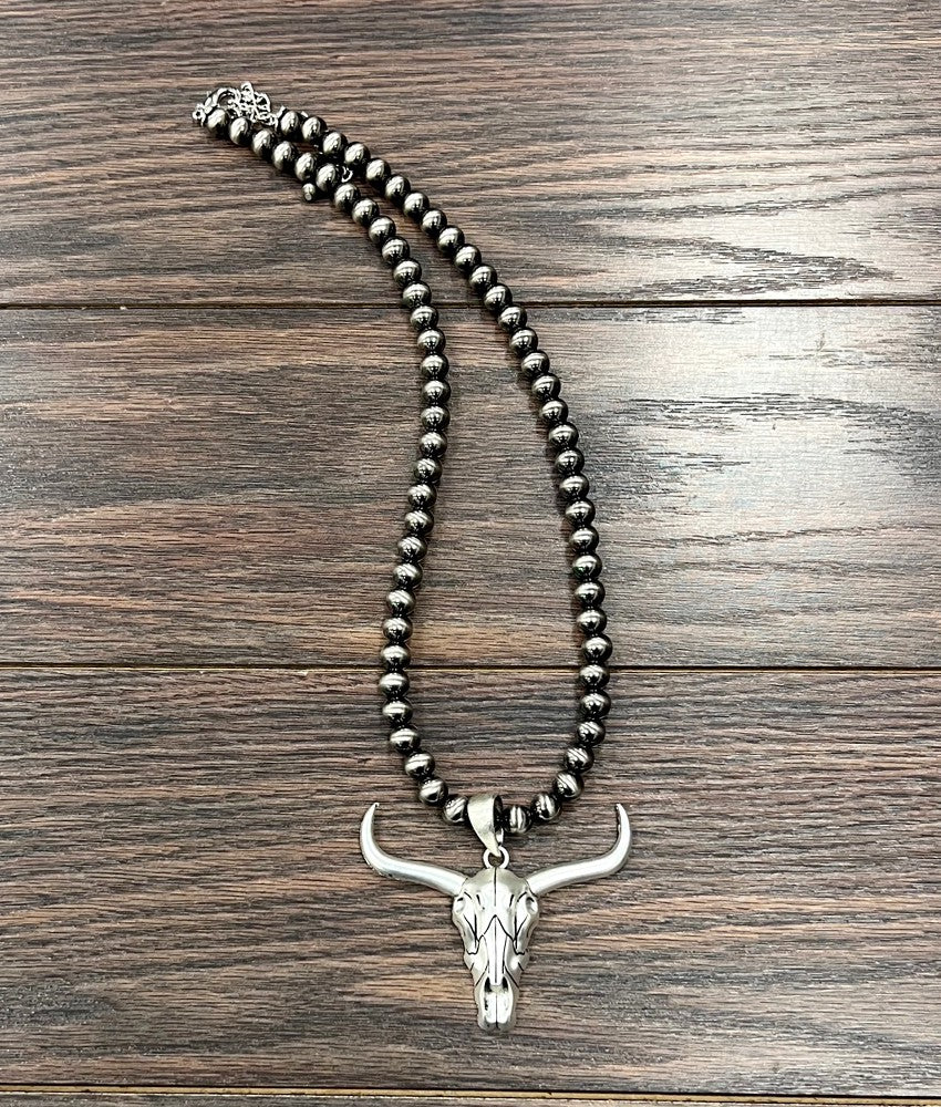 True Turq Skully Necklaces
