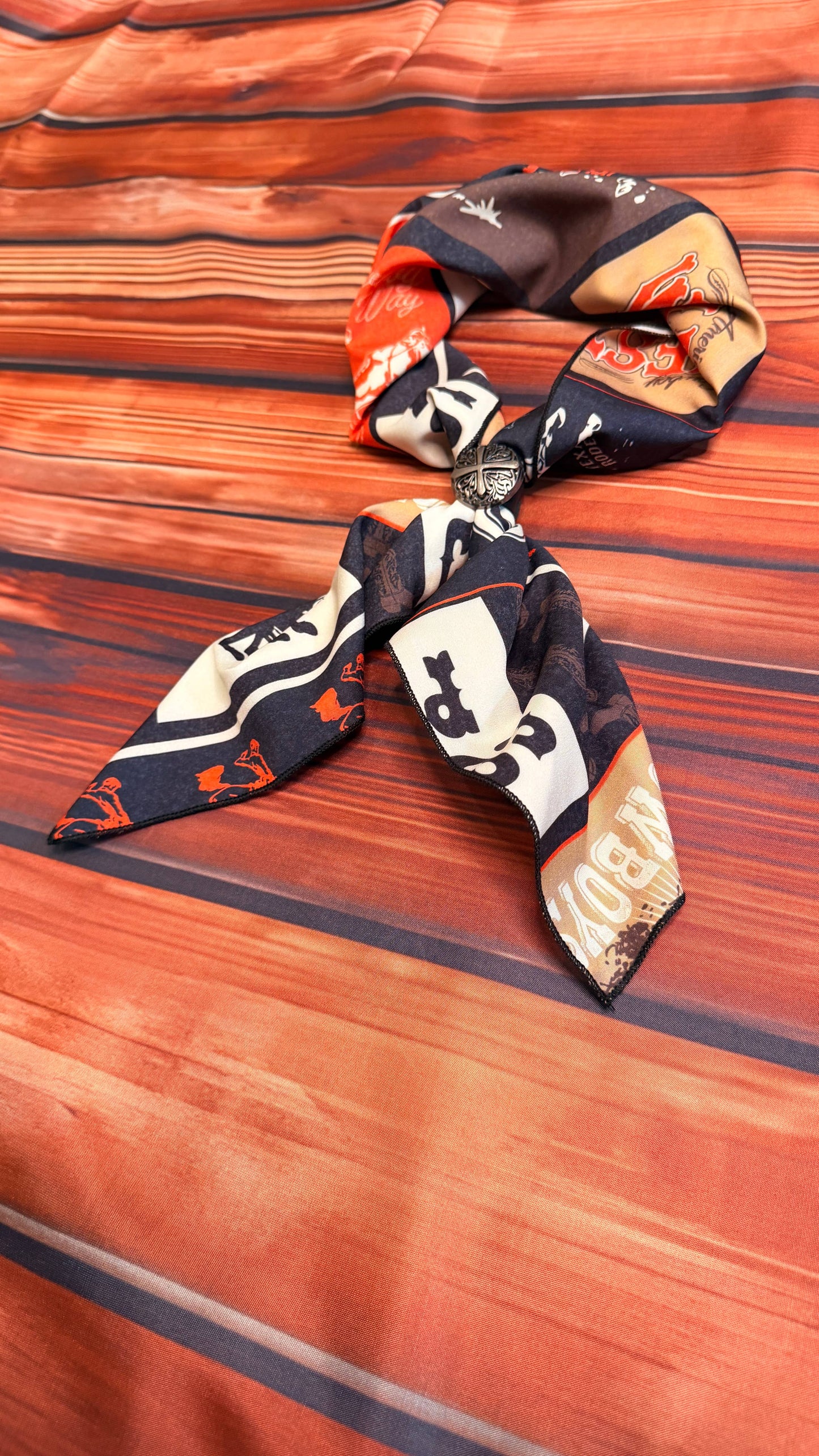 Cowboy Print Wild Rag 28x28