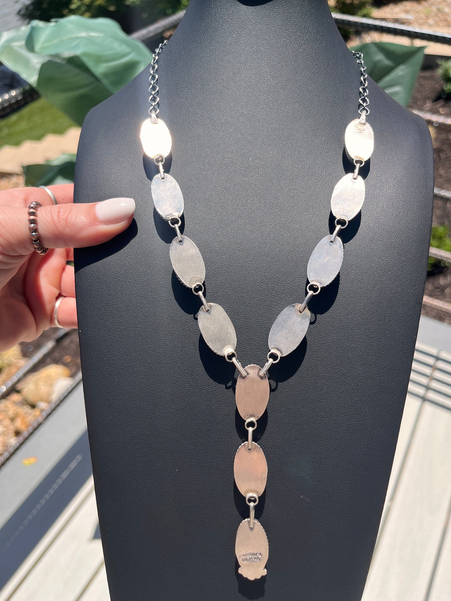 Freda Martinez - Pink Conch Marilyn Lariat Necklace