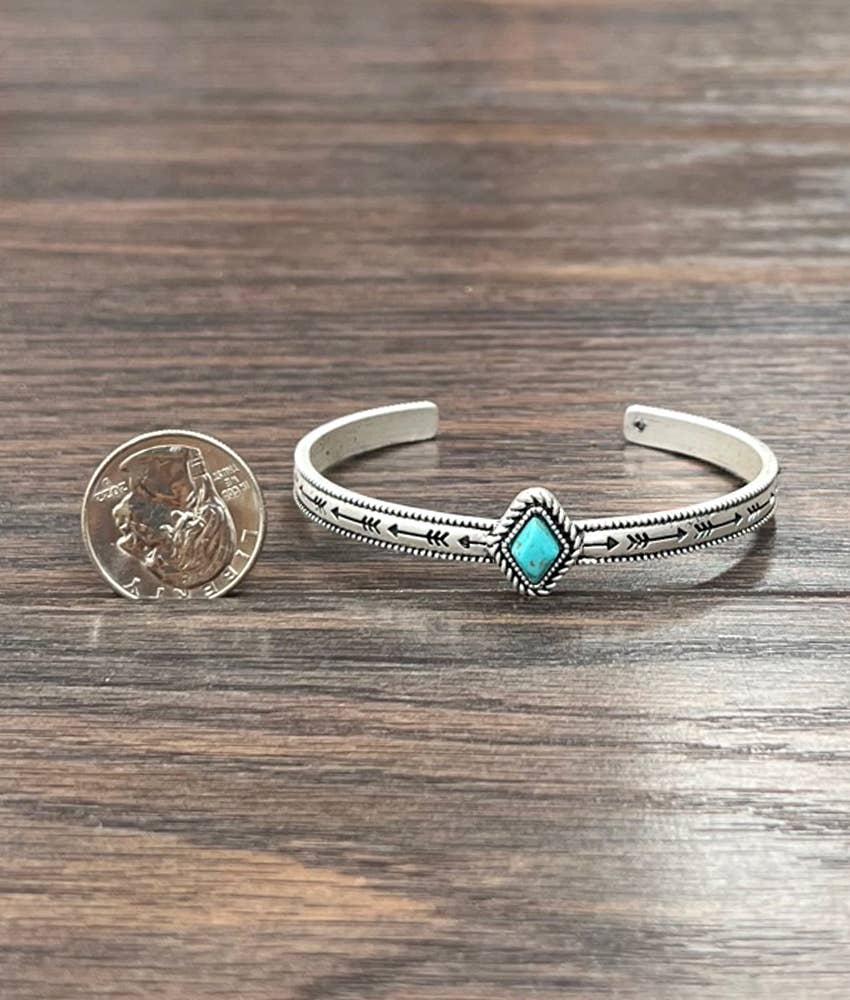 Droplet Turquoise Cuff Bracelet