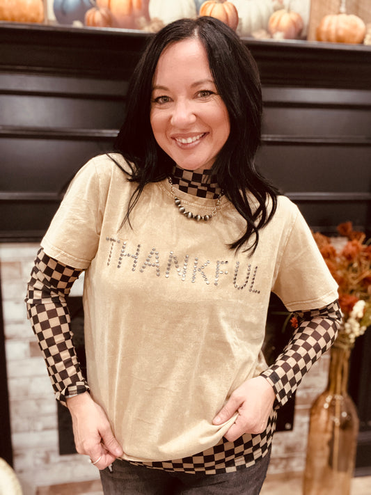 Thankful Studded Tee