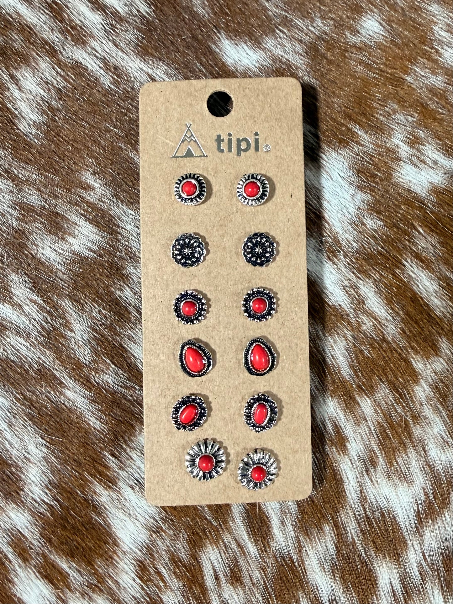 6 Pc. Western Earring Sets