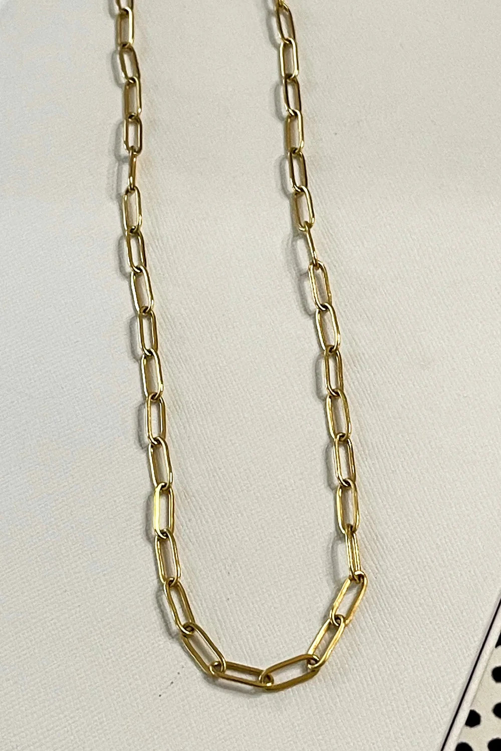 Golden Paperclip Necklace