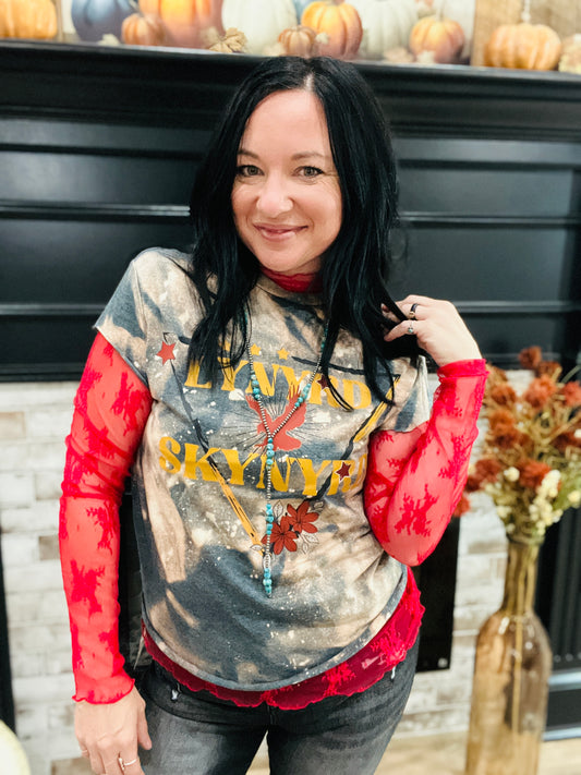 Skynyrd Bleached Concert Tee
