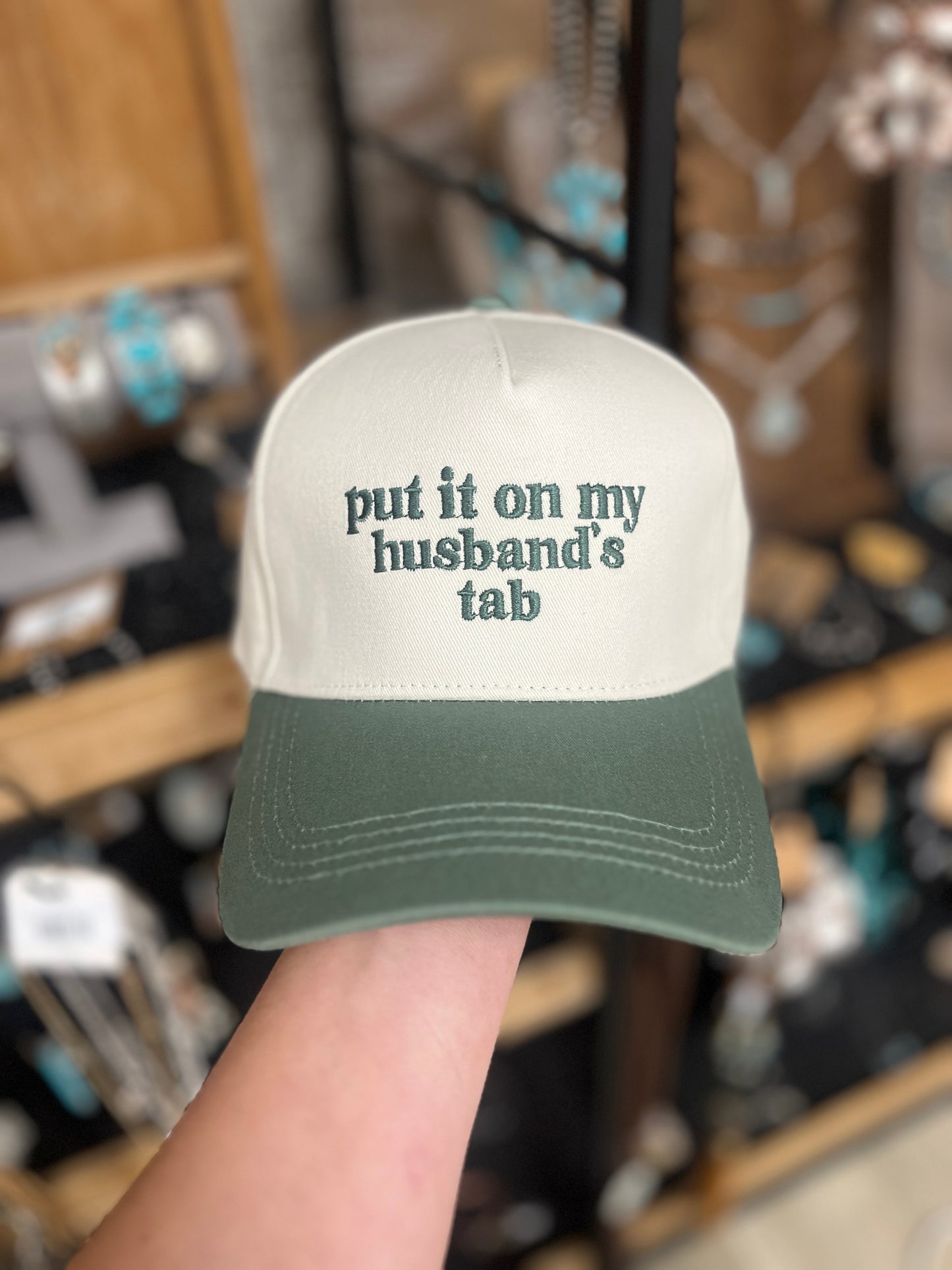Husband's Tab Trucker Hats