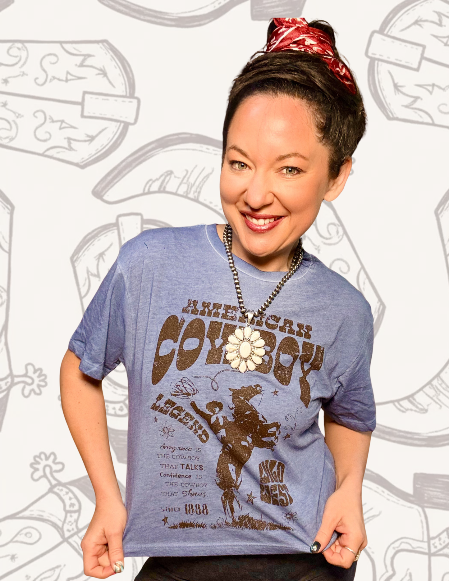 American Cowboy Burnout Tee