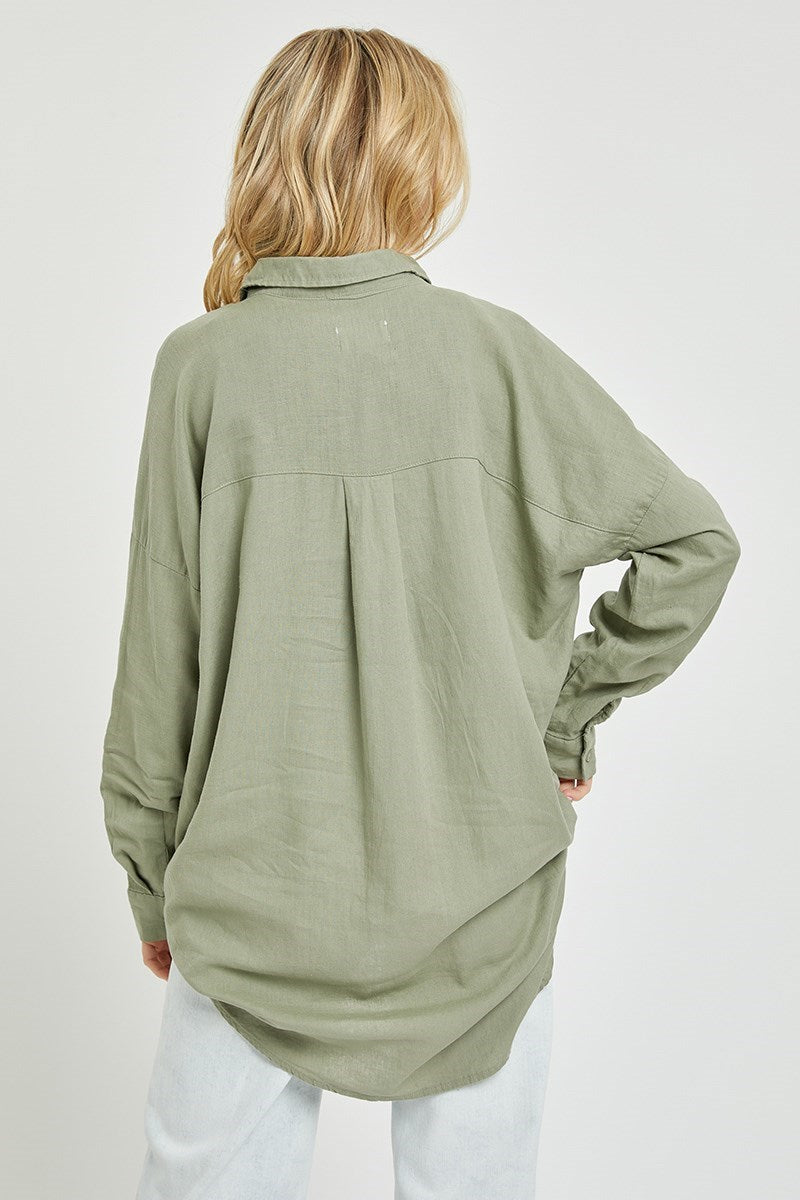 Romny Green Boho Top