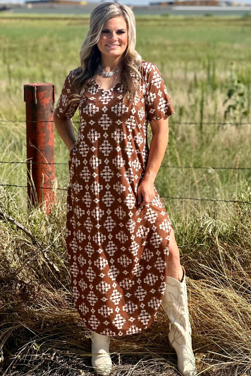 Meet Me In Wyoming Maxi Dress