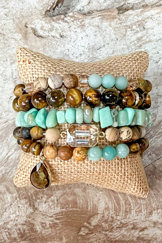 Natural Stone Bracelet Set