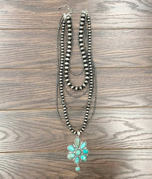 Bethlehem Navajo Turquoise Necklace - Roaming Gypsy Boutique