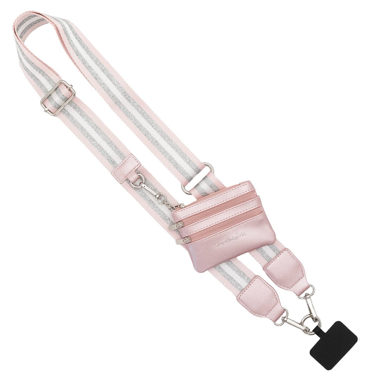 Clip & Go Crossbody Strap with Pouch - Stripe Collection - Roaming Gypsy Boutique