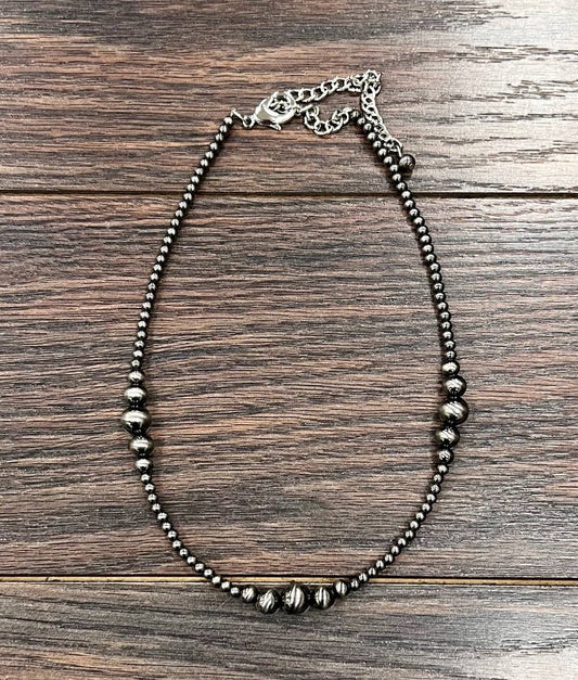 Cluster Polish Navajo Bead Necklace - Roaming Gypsy Boutique