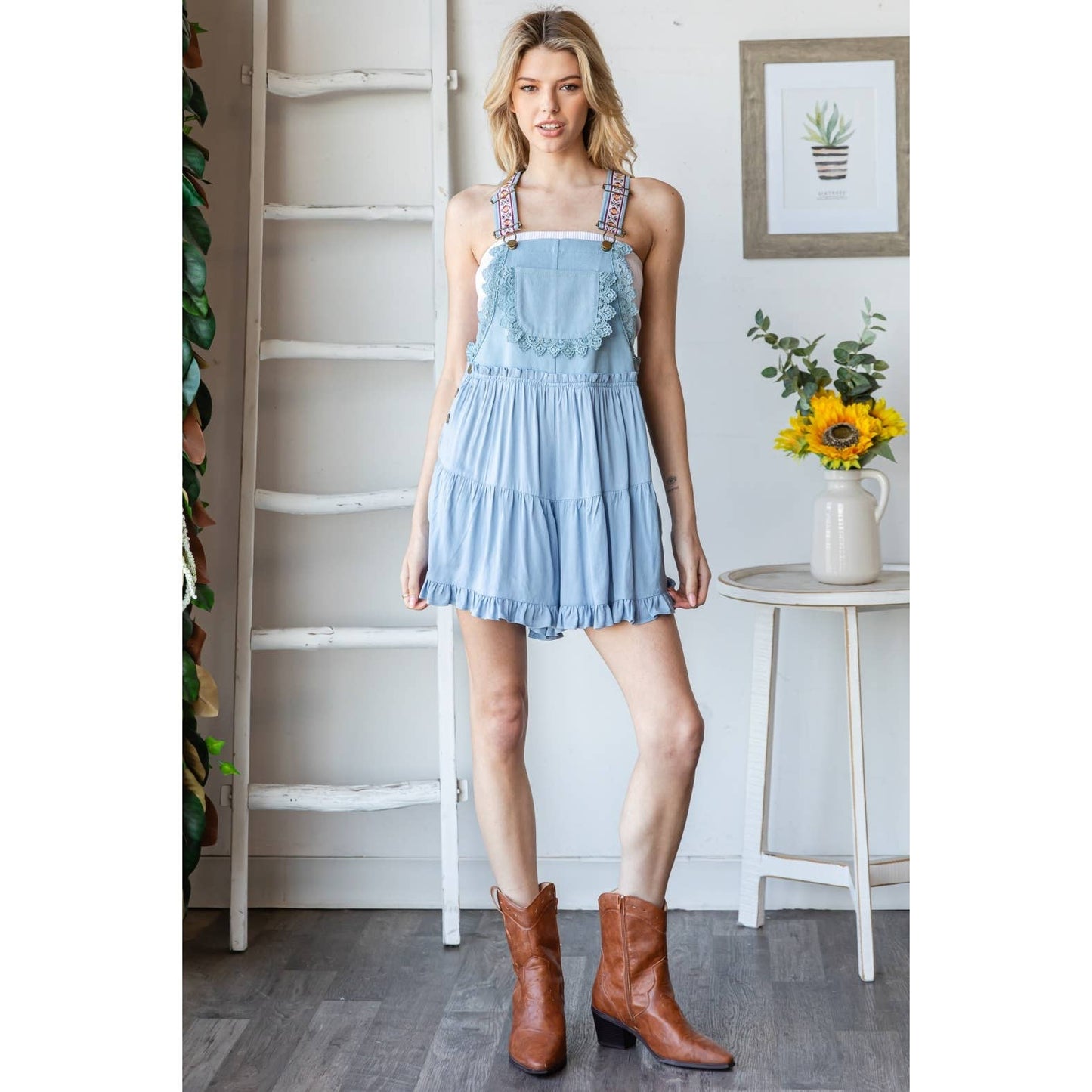 Daisy Do Little Romper Overalls - Roaming Gypsy Boutique