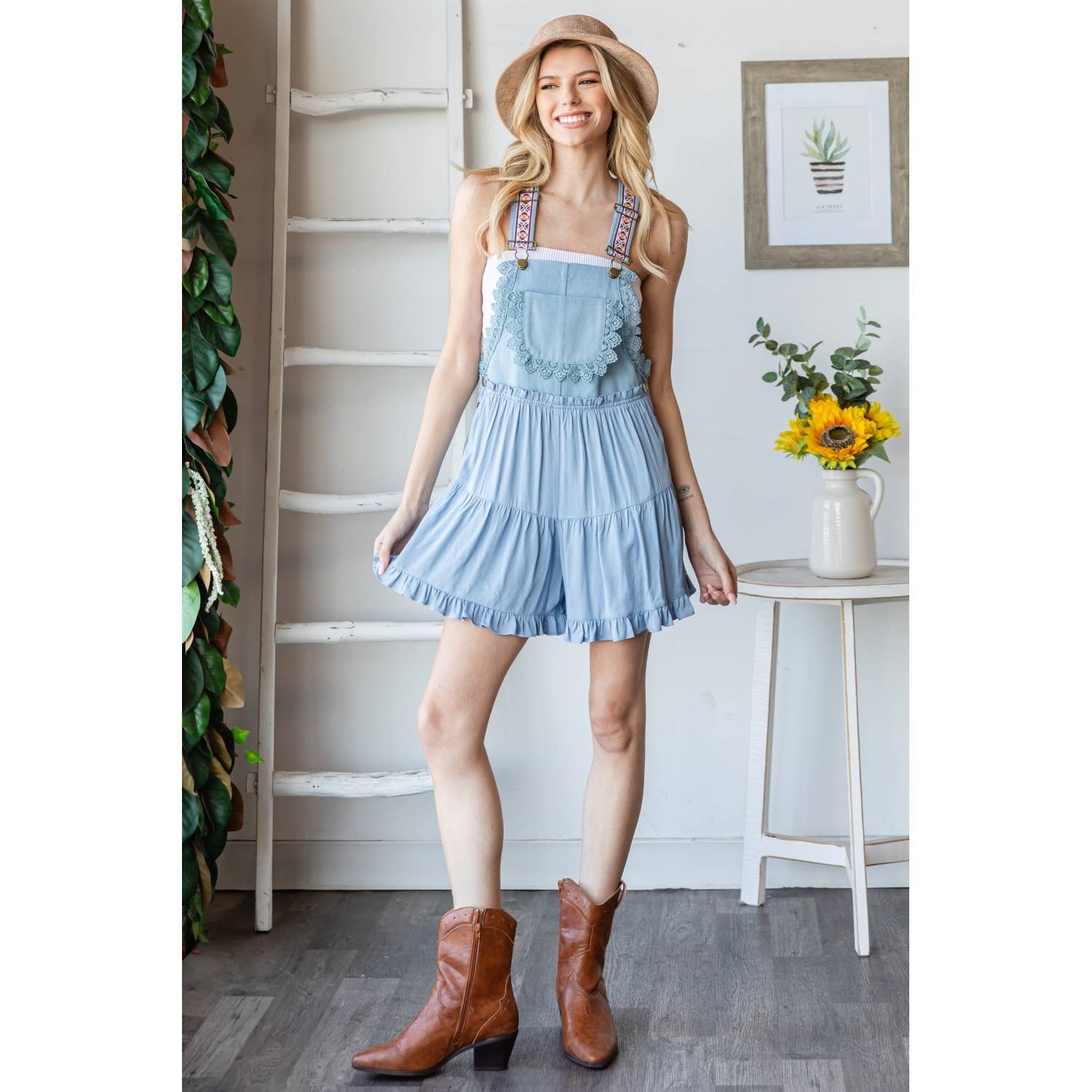 Daisy Do Little Romper Overalls - Roaming Gypsy Boutique