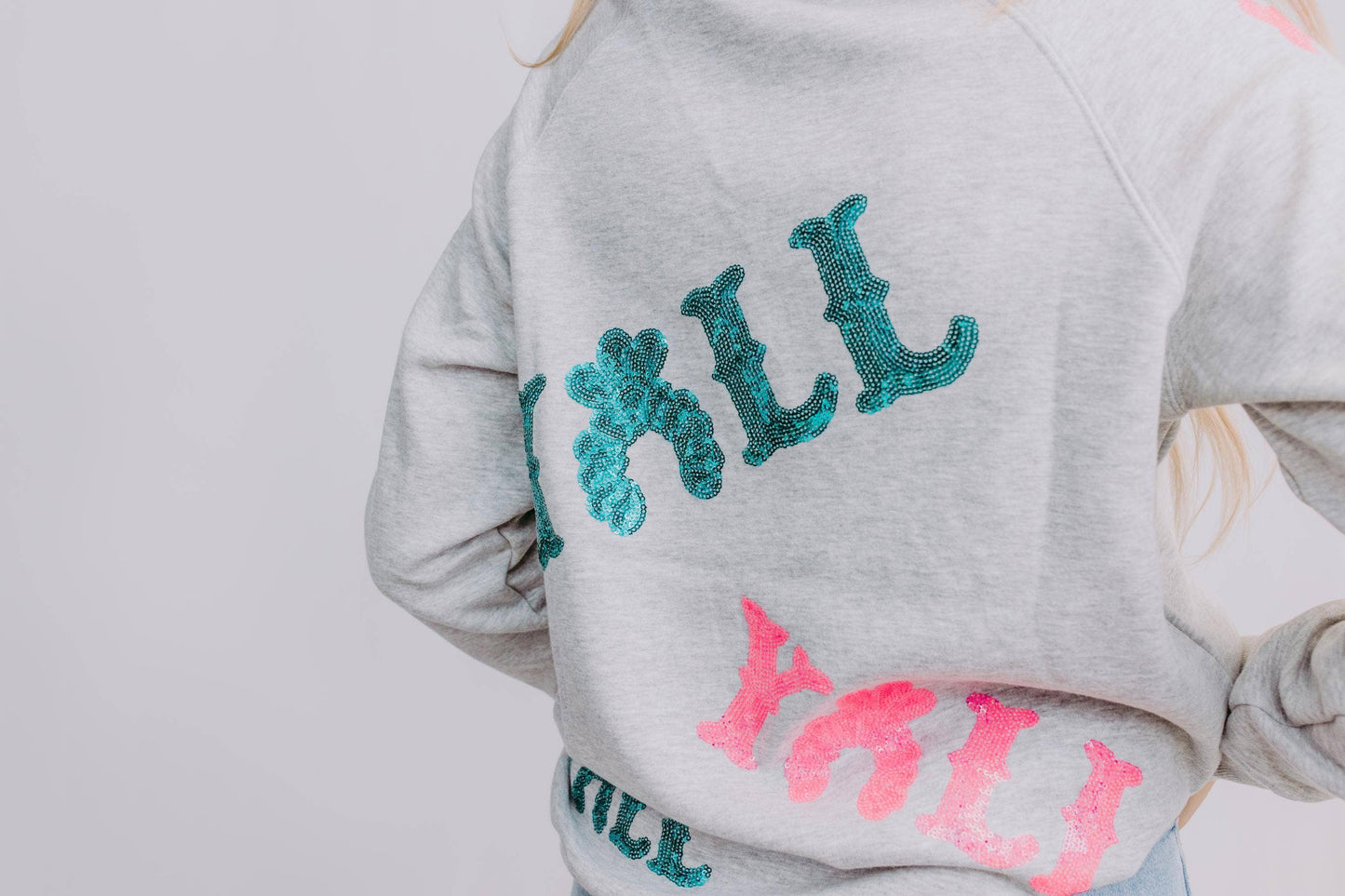 Y'all Pink Party Sweatshirt