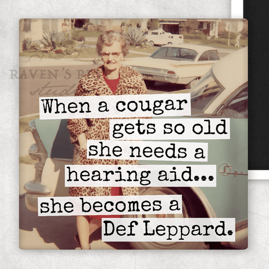 MAGNET. When A Cougar Gets So Old She Needs A Hearing Aid... - Roaming Gypsy Boutique