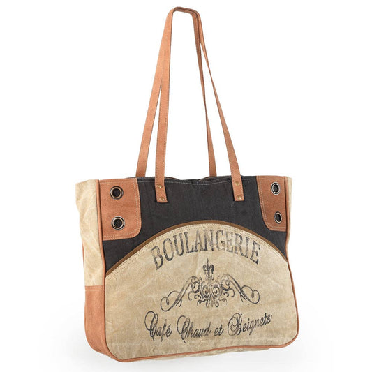 Vintage English Canvas Tote - Roaming Gypsy Boutique