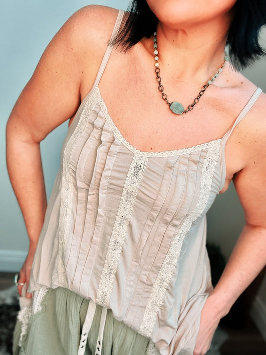 Wild Oats Lace Top - Roaming Gypsy Boutique