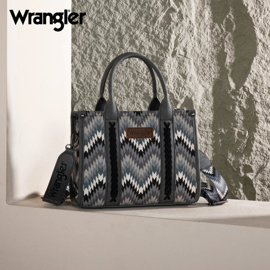 Wrangler Southwest Grey Crossbody Tote - Roaming Gypsy Boutique