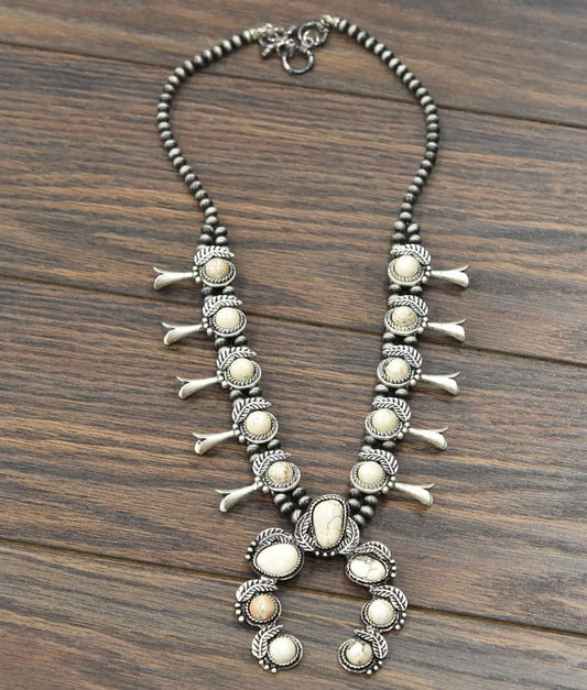 Yellowstone Squash Blossom Necklace - Roaming Gypsy Boutique