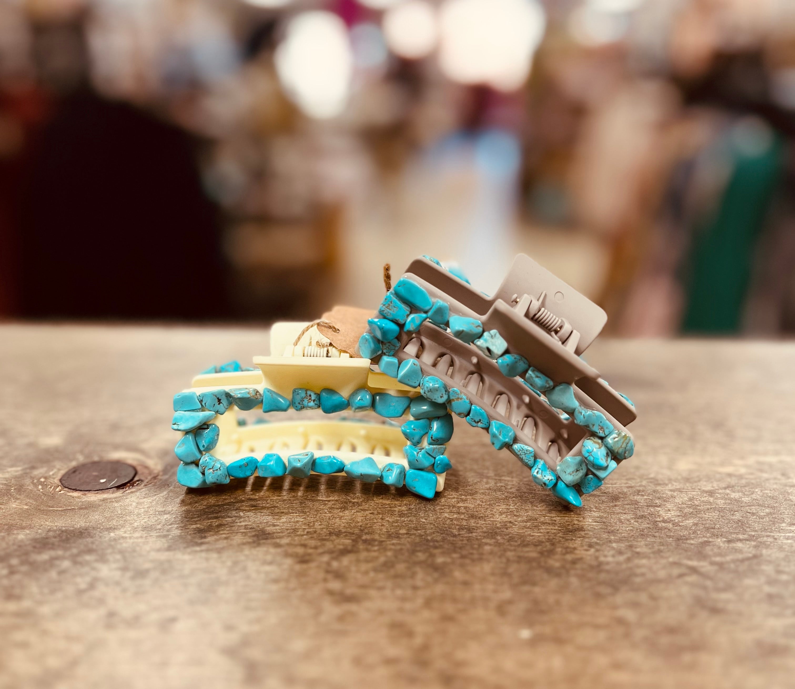 Turquoise Claw Clip