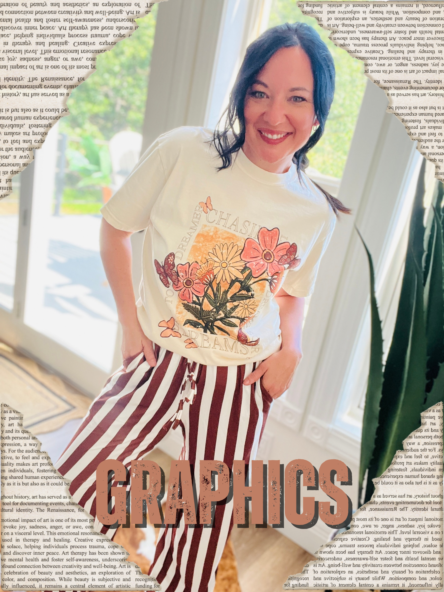 Roaming Gypsy Graphic Tee Shirts; Short Sleeve Western T Shirts; Boho Style Graphic T-Shirts