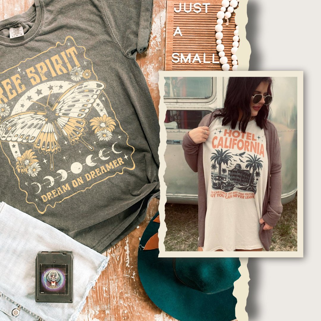 Western Boho Graphic Shirts