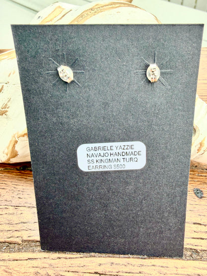 Gabriele Yazzie - Dragonfly Turquoise Earrings