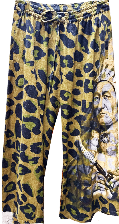 Sitting Bull Leopard Pants