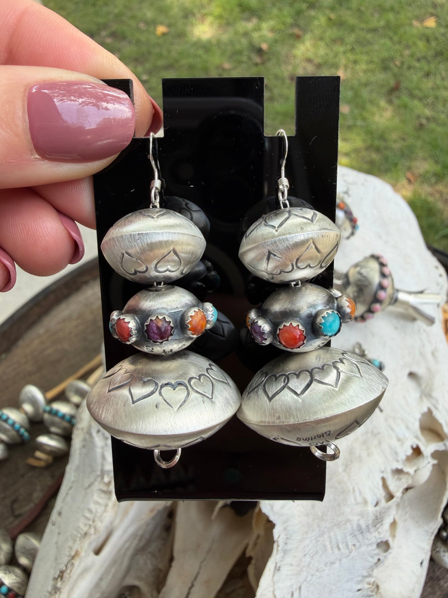 Monica Smith 3 Pearl Earrings