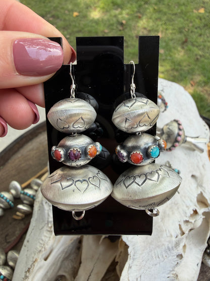 Monica Smith 3 Pearl Earrings