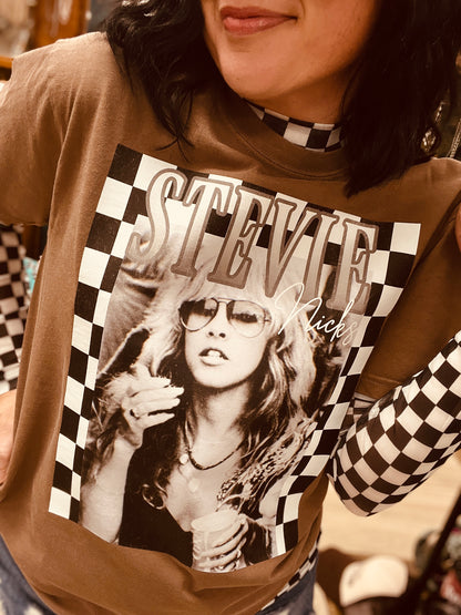 Stevie Retro Check Tee