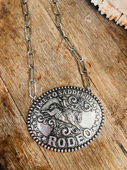 Mega Link Western Paperclip Necklaces