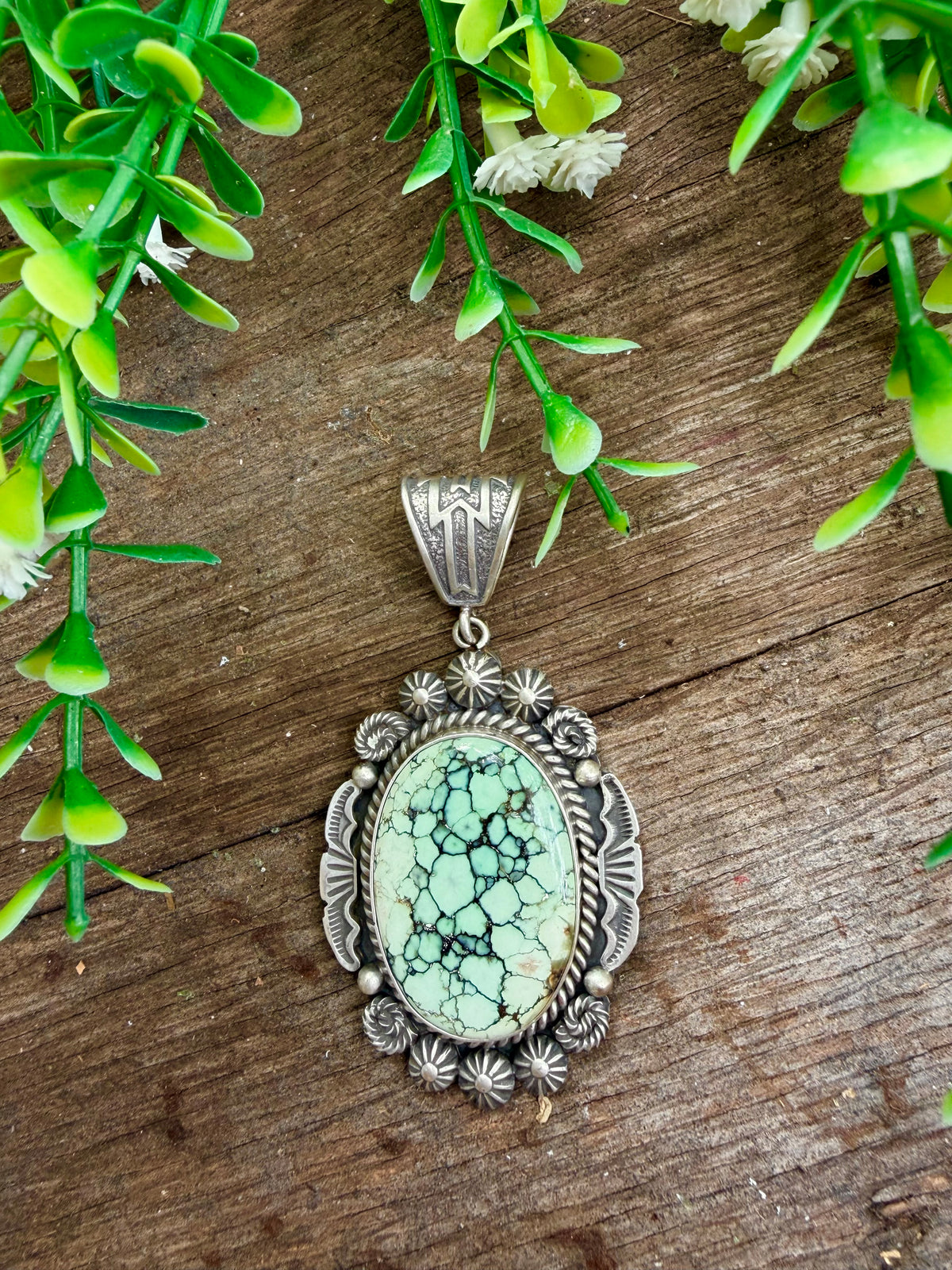 New Lander Turquoise Hail Mary Pendant