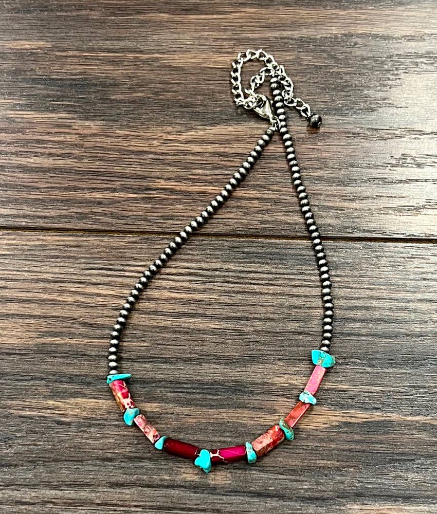 15" Falls Gemstone Necklace