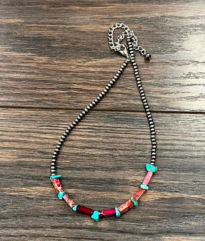15" Falls Gemstone Necklace