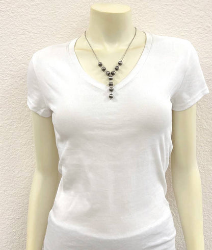 20" 10mm Western Bead Y-Necklace