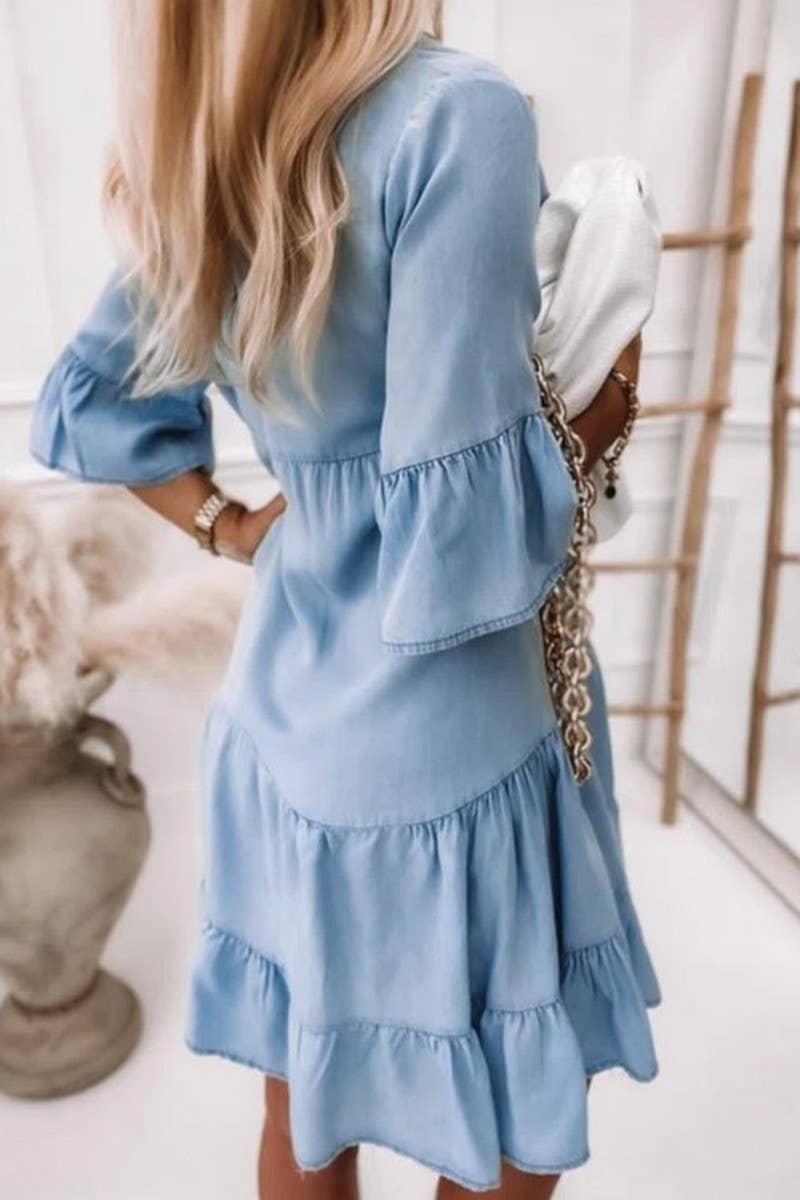 Denim for Dolly Tiered Dress