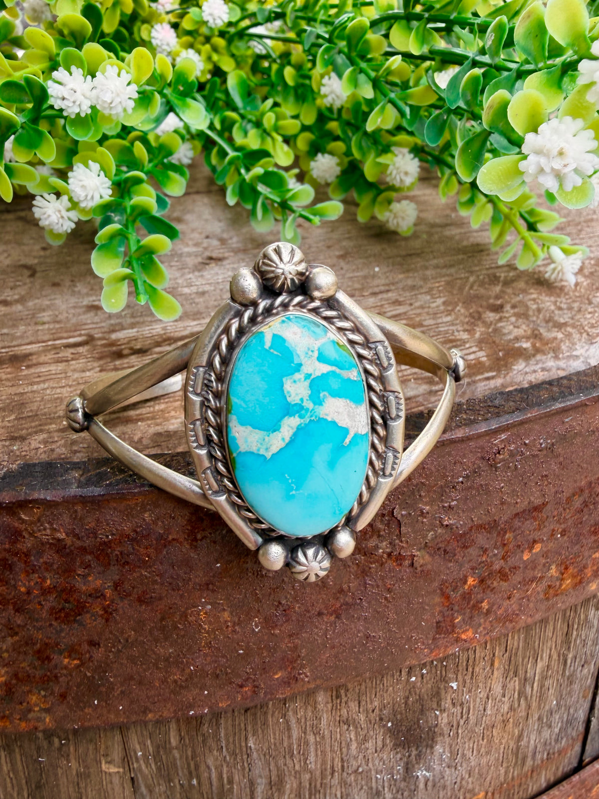 Whitewater Crackle Cuff Bracelet