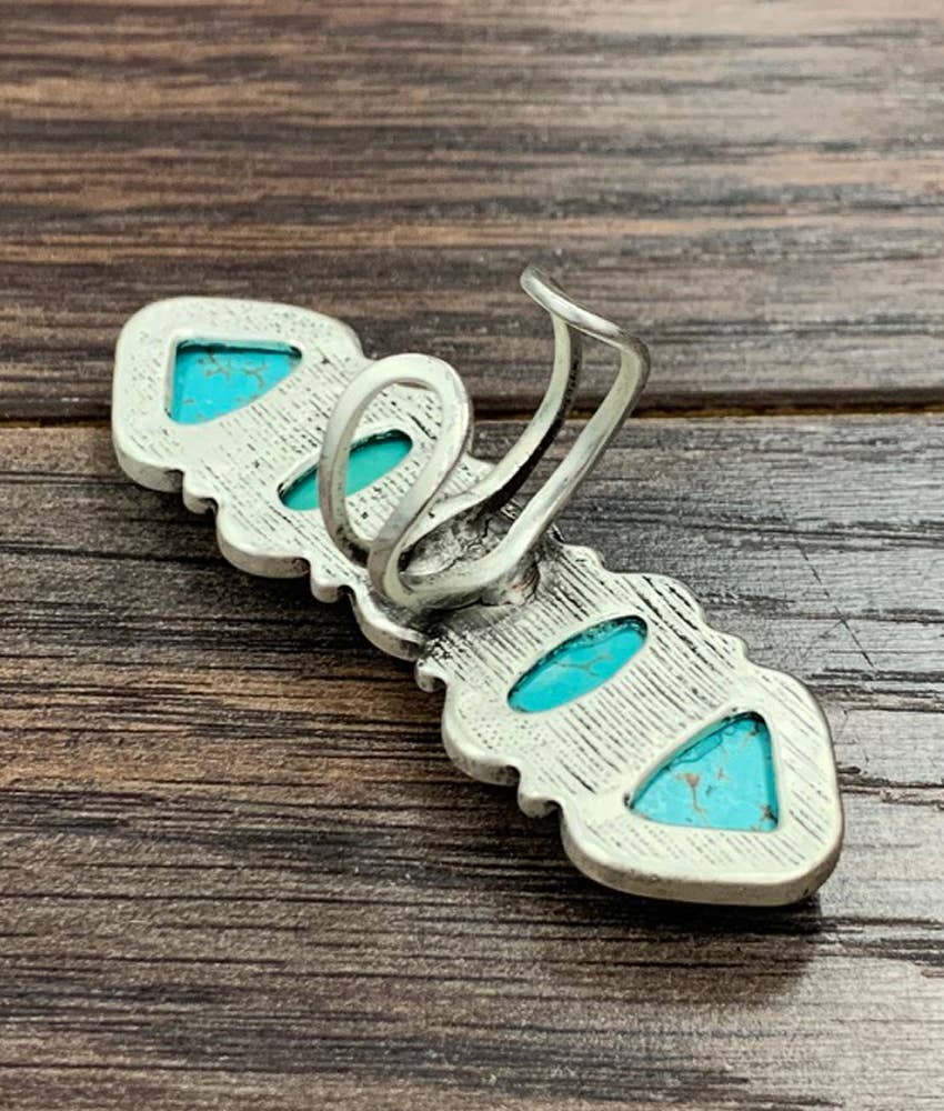 Turquoise Totem Adjustable Ring