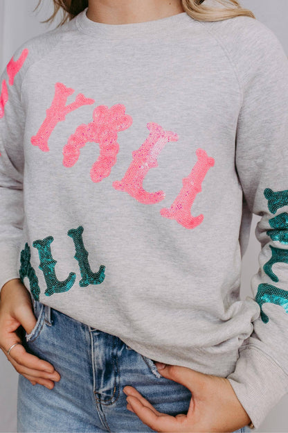 Y'all Pink Party Sweatshirt
