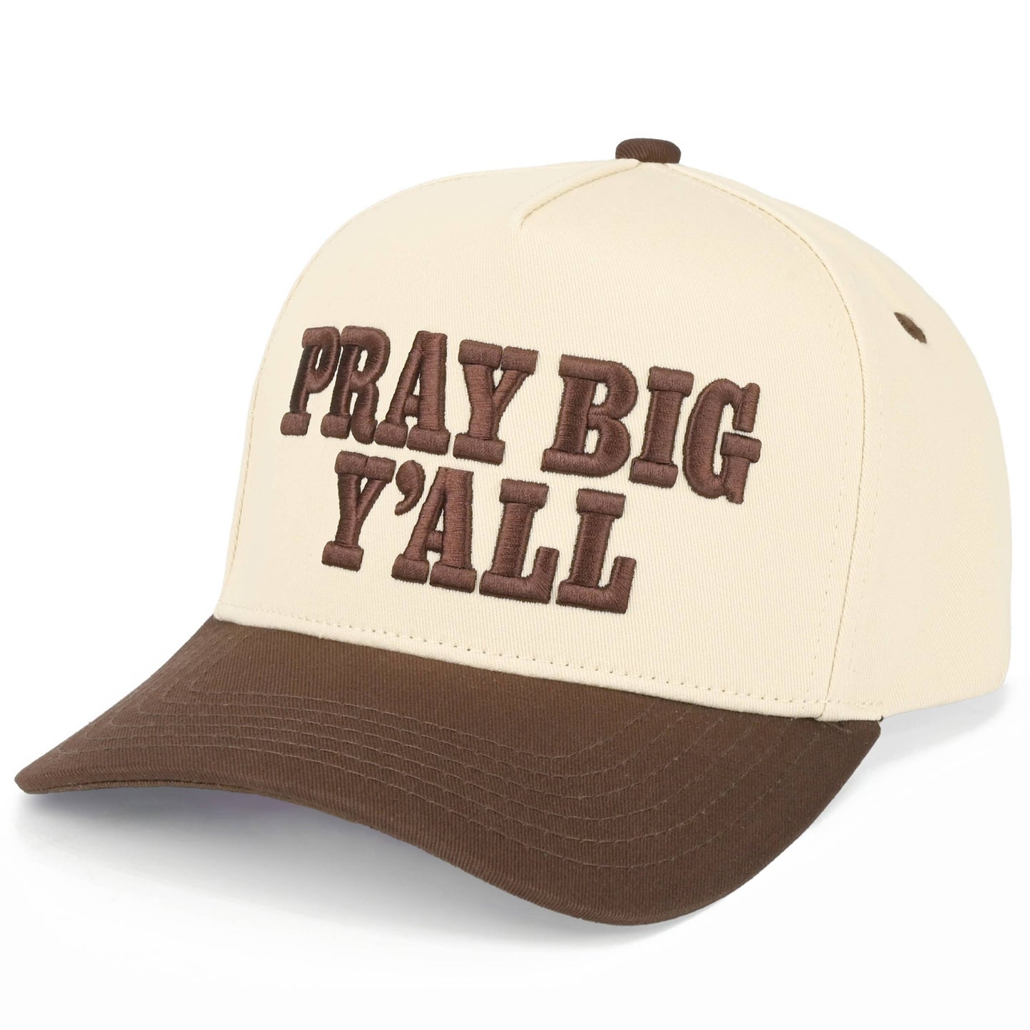 Western Pray Big Y'all Canvas Trucker Hat