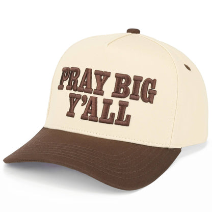 Western Pray Big Y'all Canvas Trucker Hat