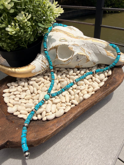 Kimberly Tom - 18" Campitos Turquoise Lariat Necklace