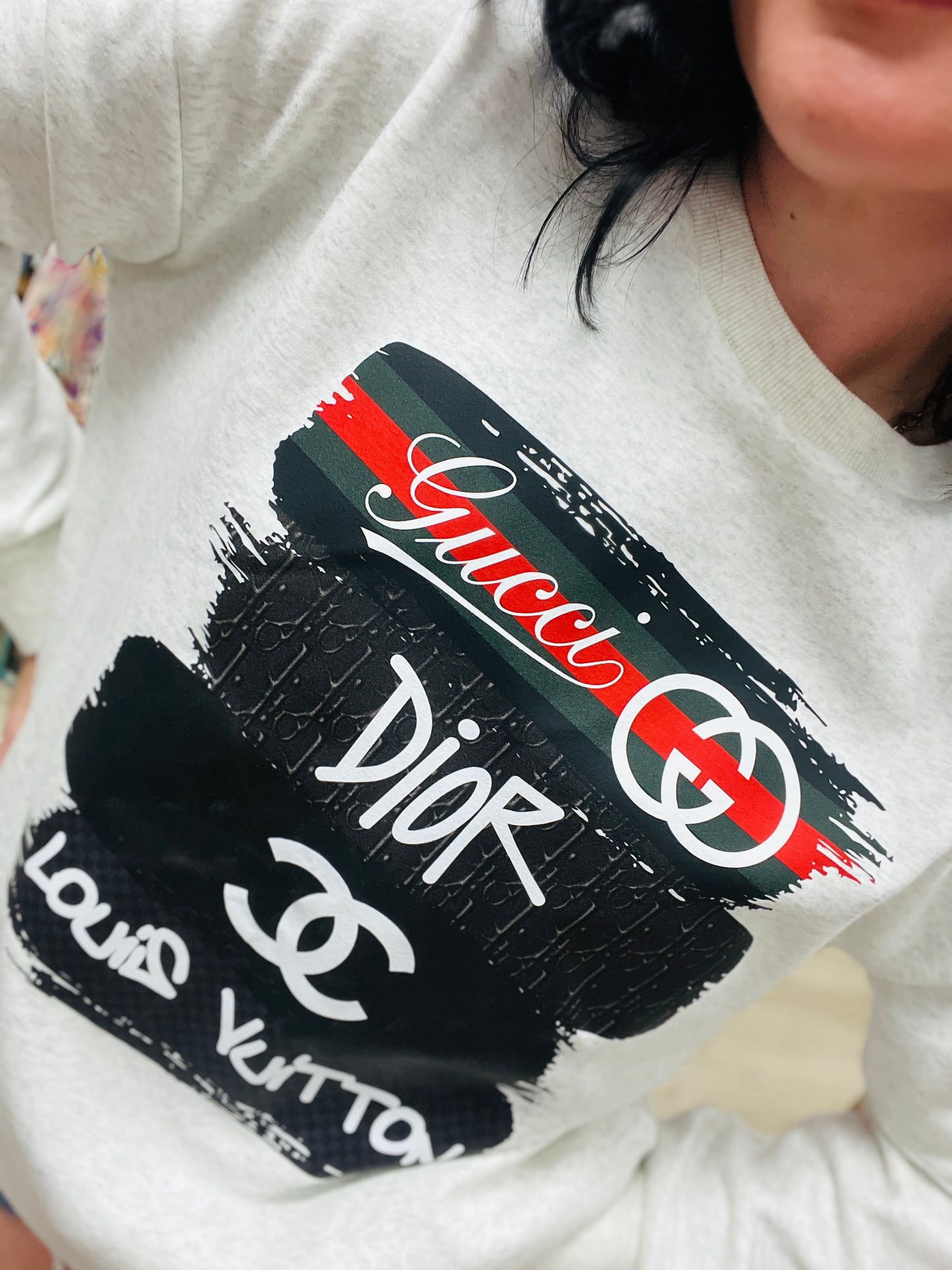 DeSiGnEr Love Crewneck