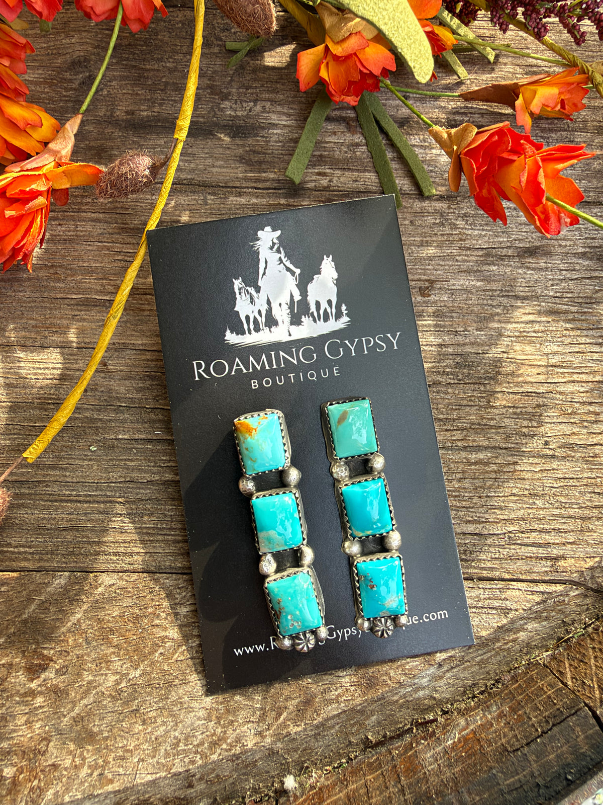 Ranchy 3 Bar Kingman Earrings