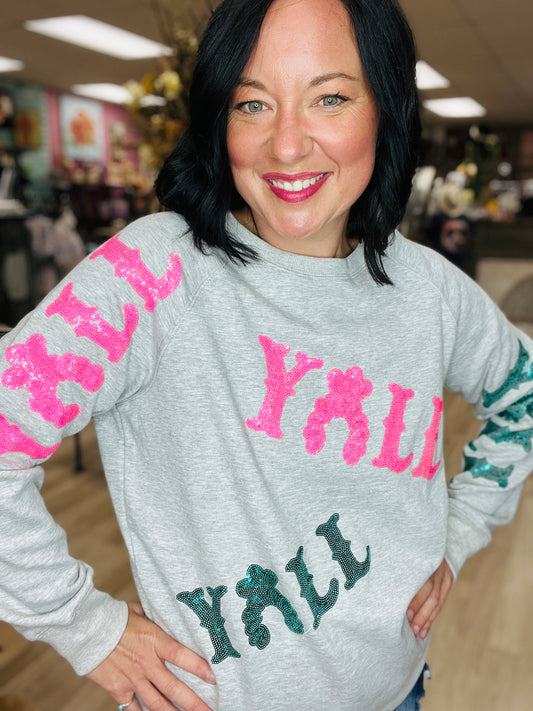 Yall Bling Crewneck Sweatshirt | western sweatshirt