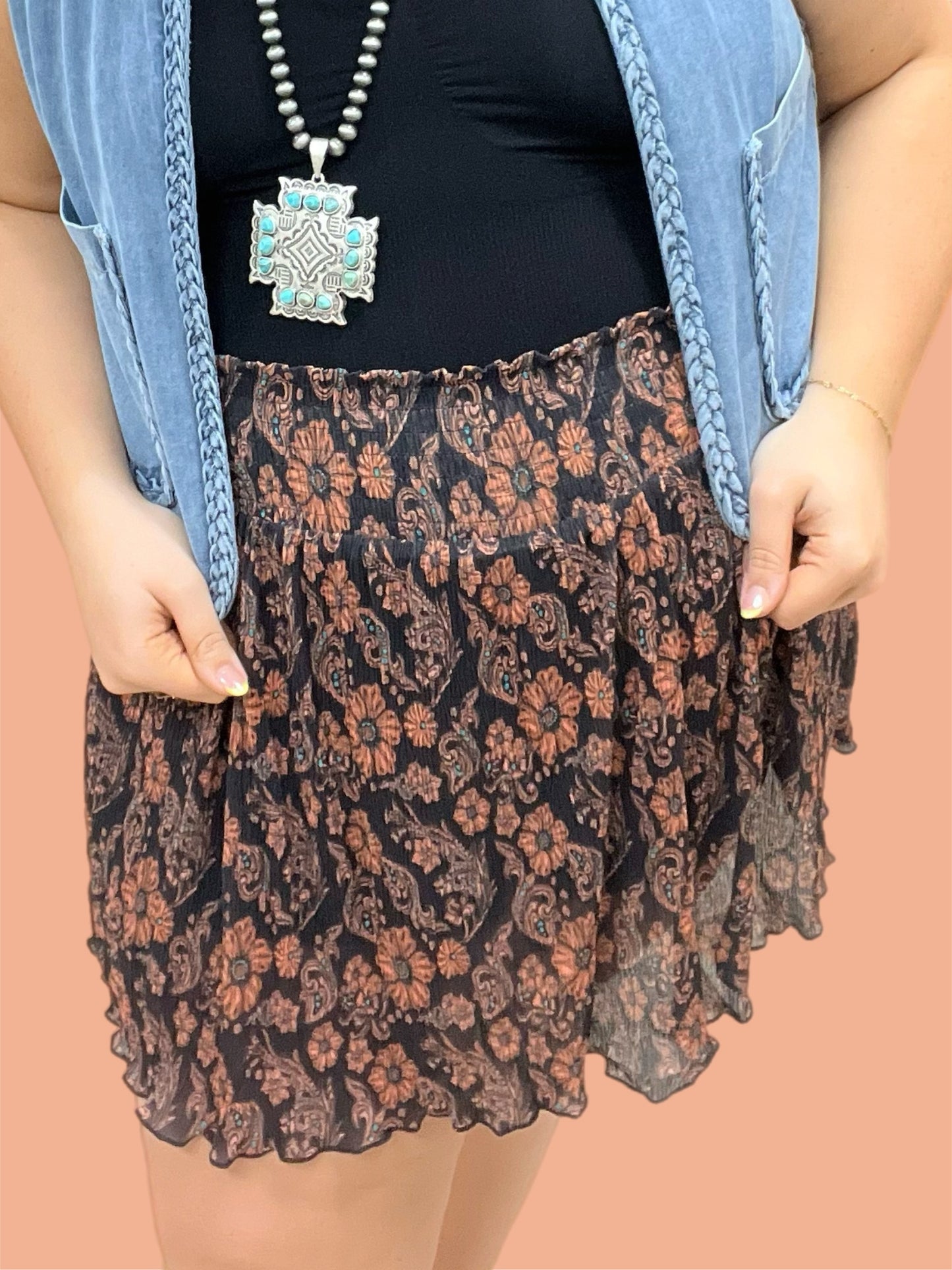 Floral Mesa Skort